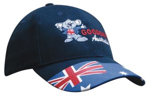 6 Panel Australia Waving Flag Cap