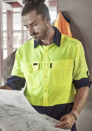 Mens Hi Vis Outdoor Long Sleeve Shir