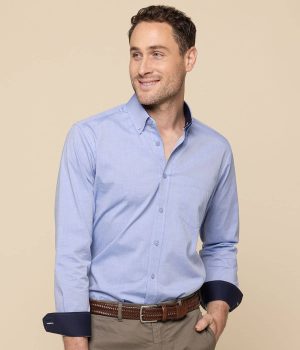 BRADFORD FINE OXFORD LONG SLEEVE SHIRT