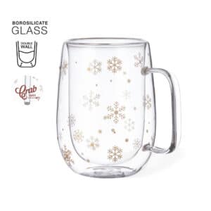 Christmas Snowflake Design Thermal Mug