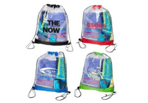 Clear PVC Drawstring Bag